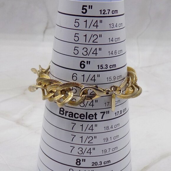 Vintage Premiere USA Designs Necklace and Bracelet Chunky Chain Gold Tone - Picture 5 of 11